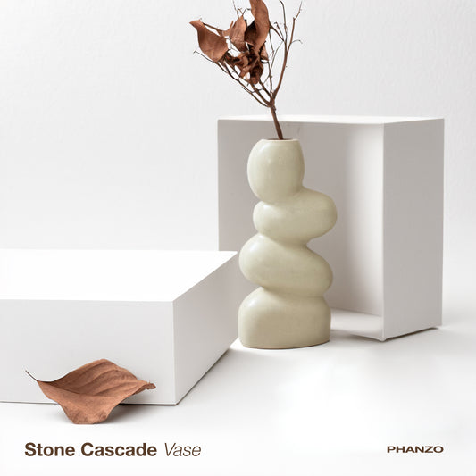 Stone Cascade Vase | Nature's Stacked Serenity For Homes & Offices